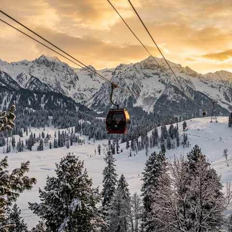 Gulmarg Kashmir — Gondola, meadows & snow-capped views